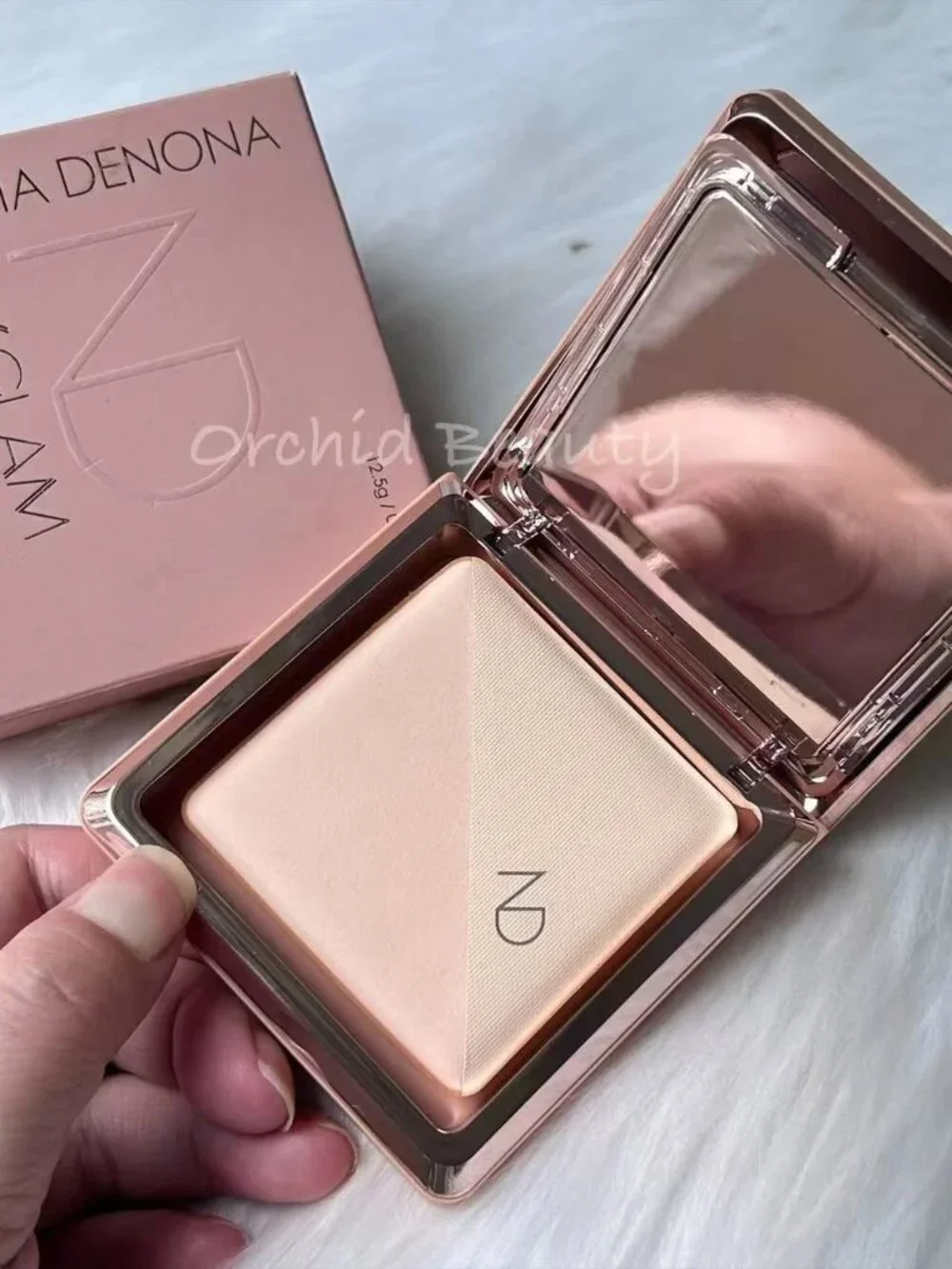 Natasha Denona HyGlam Powder Foundation~R6-R7~Full Size 12.5 g~New In Box